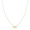 The Lovery Fine Jewelry Gold Bow Necklace In Gold