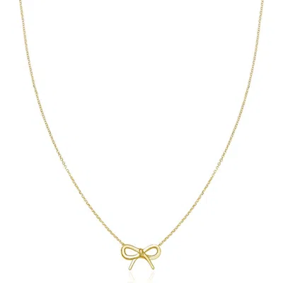 The Lovery Fine Jewelry Gold Bow Necklace