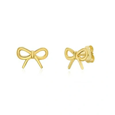 The Lovery Fine Jewelry Gold Bow Stud Earrings