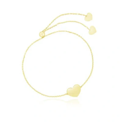 The Lovery Fine Jewelry Gold Heart Bolo Bracelet
