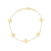 The Lovery Fine Jewelry Gold Heart Station Bracelet In Gold