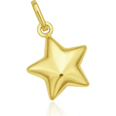 The Lovery Fine Jewelry Gold Puffy Star Charm