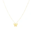 The Lovery Fine Jewelry Gold Single Butterfly Bead Necklace In Gold