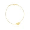 The Lovery Fine Jewelry Gold Single Heart Bracelet In Gold