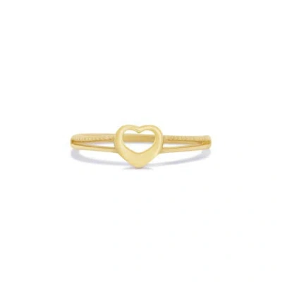 The Lovery Fine Jewelry Gold Split Shank Open Heart Ring