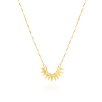 The Lovery Fine Jewelry Gold Sunburst Necklace