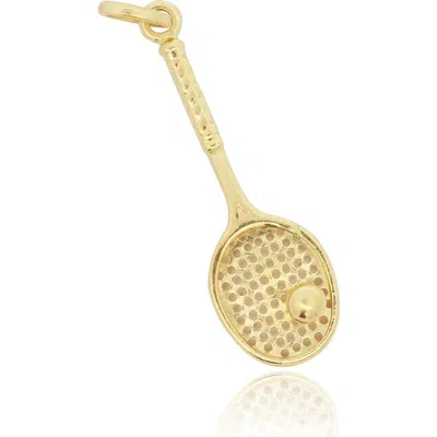 The Lovery Fine Jewelry Gold Tennis Racket Charm