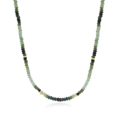 The Lovery Fine Jewelry Green Garnet Ombre Bead Necklace