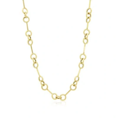 The Lovery Fine Jewelry Interlocked Circle Chain Necklace In Gold