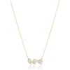 The Lovery Fine Jewelry Lab Grown Diamond Fancy Mix Bezel Necklace In Gold