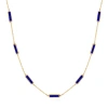 The Lovery Fine Jewelry Lapis Bar Chain Necklace In Blue