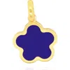 The Lovery Fine Jewelry Lapis Flower Charm In Blue