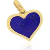 The Lovery Fine Jewelry Lapis Heart Charm In Blue