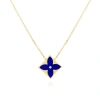 The Lovery Fine Jewelry Lapis Luxe Flower Necklace In Blue