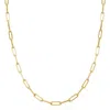 The Lovery Fine Jewelry Large Paperclip Link Chain Necklace In Gold