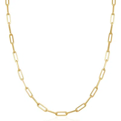 The Lovery Fine Jewelry Large Paperclip Link Chain Necklace In Gold