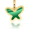 The Lovery Fine Jewelry Malachite Butterfly Charm In Green