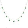 The Lovery Fine Jewelry Malachite Star Dangle Necklace In Green