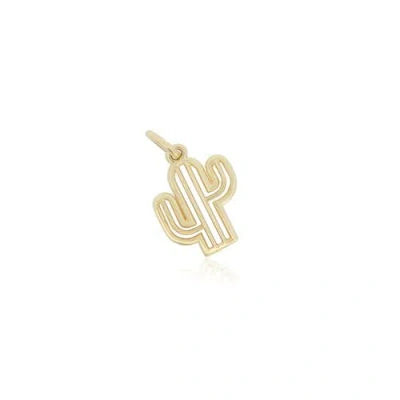 The Lovery Fine Jewelry Mini Gold Cactus Charm