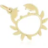 The Lovery Fine Jewelry Mini Gold Crab Charm In Gold