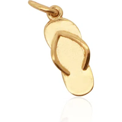 The Lovery Fine Jewelry Mini Gold Flip Flop Charm