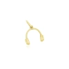 The Lovery Fine Jewelry Mini Gold Headphone Charm In Gold