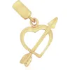 The Lovery Fine Jewelry Mini Gold Heart And Arrow Charm In Gold