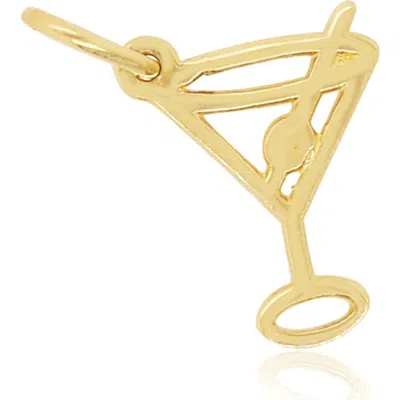 The Lovery Fine Jewelry Mini Gold Martini Glass Charm