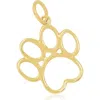 The Lovery Fine Jewelry Mini Gold Paw Charm In Gold