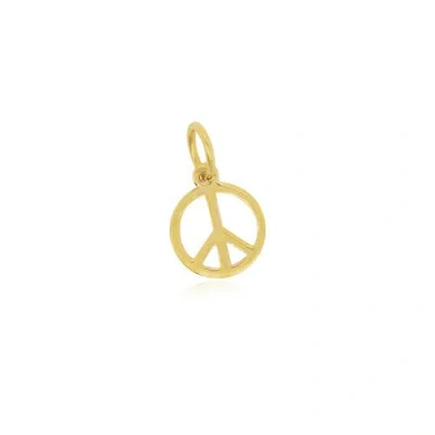 The Lovery Fine Jewelry Mini Gold Peace Charm