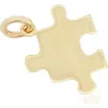 The Lovery Fine Jewelry Mini Gold Puzzle Piece Charm In Gold