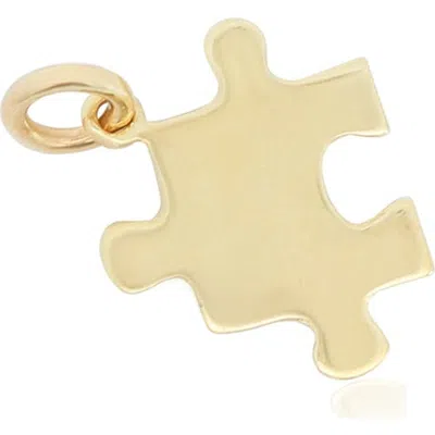 The Lovery Fine Jewelry Mini Gold Puzzle Piece Charm
