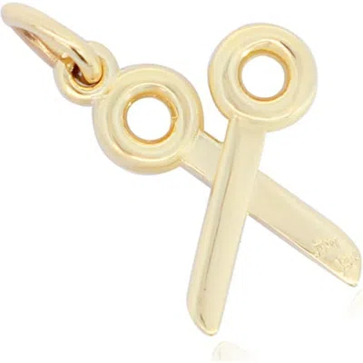 The Lovery Fine Jewelry Mini Gold Scissor Charm