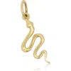 The Lovery Fine Jewelry Mini Gold Snake Charm In Gold