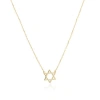 The Lovery Fine Jewelry Mini Gold Star Of David Necklace In Gold