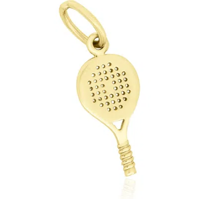 The Lovery Fine Jewelry Mini Gold Tennis Racket Charm