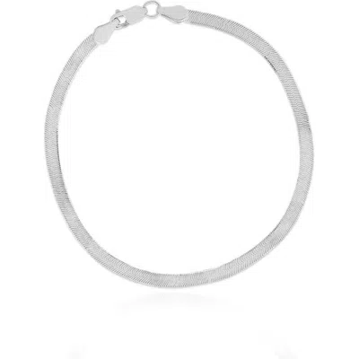 The Lovery Fine Jewelry Mini Herringbone Bracelet In Gold
