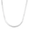 The Lovery Fine Jewelry Mini Herringbone Necklace In Metallic
