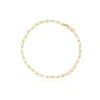 The Lovery Fine Jewelry Mini Paperclip Bracelet In Gold