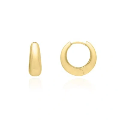 The Lovery Fine Jewelry Mini Saddle Huggie Hoop Earrings In Gold