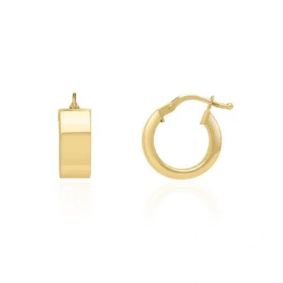 The Lovery Fine Jewelry Mini Square Tube Huggie Hoop Earrings In Gold
