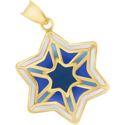 The Lovery Fine Jewelry Mixed Blue Enamel Star Charm