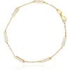 The Lovery Fine Jewelry Mother Of Pearl Bar Chain Bracelet In White
