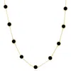 The Lovery Fine Jewelry Onyx Bubble Chain Necklace In Black