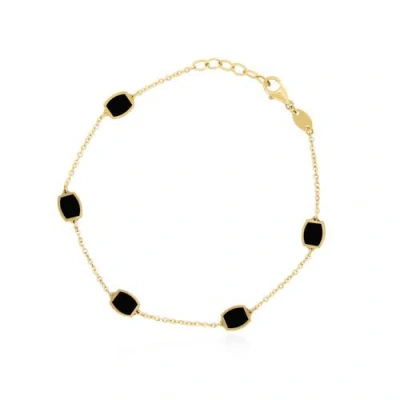 The Lovery Fine Jewelry Onyx Icon Bracelet In Black