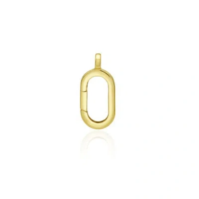 The Lovery Fine Jewelry Oval Gold Charm Holder