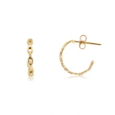 The Lovery Fine Jewelry Oval Link Hoop Earrings In Gold