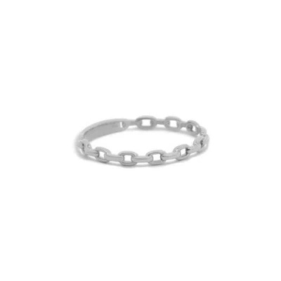 The Lovery Fine Jewelry Oval Link Ring In Silver