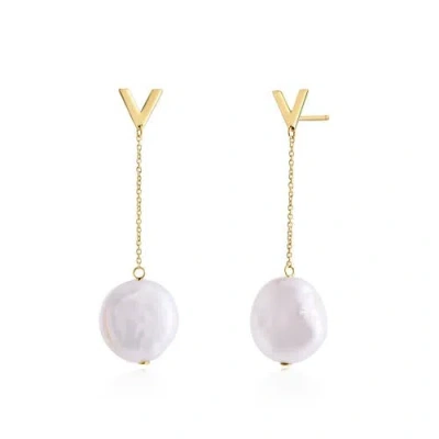 The Lovery Fine Jewelry Pearl Drop Dangle Earrings In White