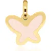 The Lovery Fine Jewelry Pink Pearl Butterfly Charm In Pink